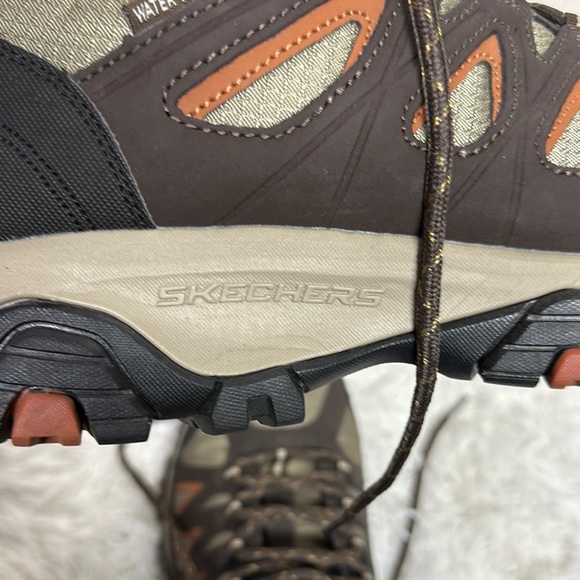 Skechers Brown and Green Athletic Shoes with Rugged Design - Picture 16 of 16